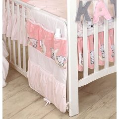   Mama Kiddies Baby Bear vreckový organizér ružový s macíkmi