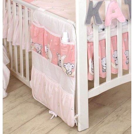Mama Kiddies Baby Bear vreckový organizér ružový s macíkmi