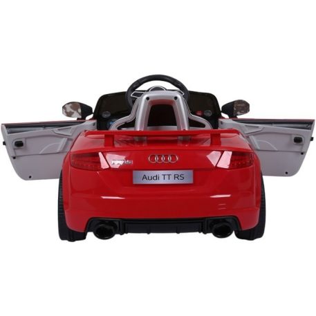 Audi TT RS Roadster elektromos autó távirányítóval piros színben (dupla motor és akkumulátor)