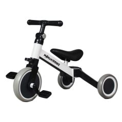   Mama Kiddies Ethan MultiTrike 2v1 trojkolka prerobiteľná na odrážadlo v bielej farbe