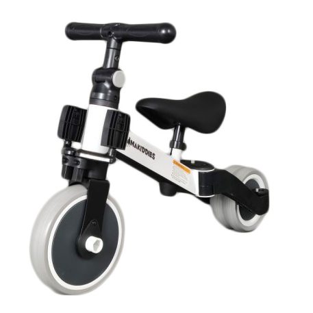 Mama Kiddies Ethan MultiTrike 2v1 trojkolka prerobiteľná na odrážadlo v bielej farbe