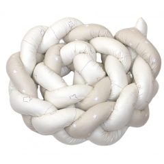 Mantinel 240 cm v béžovej farbe so vzorom medvedíka