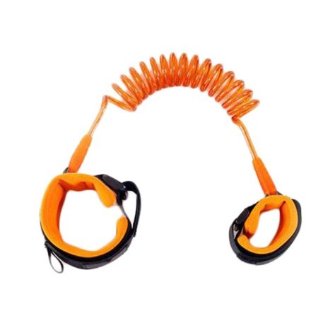 Mama Kiddies vodítko na zápästie v oranžovej farbe