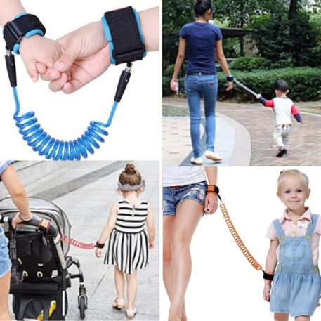 Mama Kiddies vodítko na zápästie v oranžovej farbe