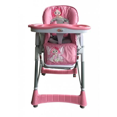 Mama Kiddies ProComfort rózsaszín angyalkás multifunkciós etetőszék + Ajándék