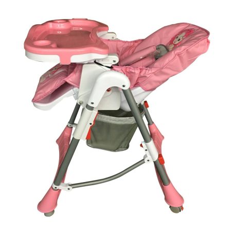 Mama Kiddies ProComfort rózsaszín angyalkás multifunkciós etetőszék + Ajándék