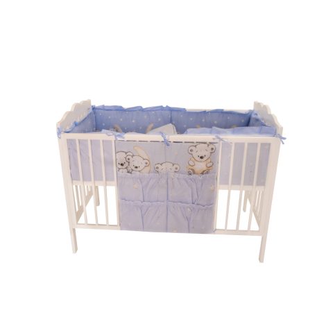 Vreckový kôš Mama Kiddies Sofie Dreams v modrej farbe - Medveď na mesiaci