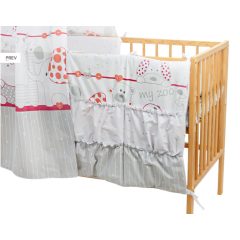   Vreckový kôš Mama Kiddies Sofie Dreams v červenej farbe - My Zoo Red