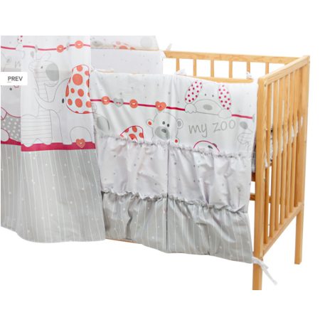 Vreckový kôš Mama Kiddies Sofie Dreams v červenej farbe - My Zoo Red