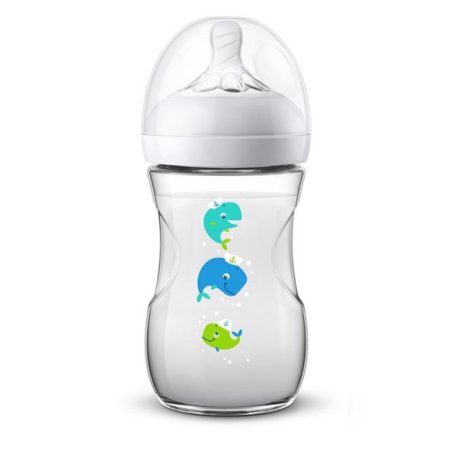 Philips Avent dojčenská fľaša 260 ml Natural veľryba