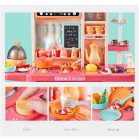 65 kusová Mama Kiddies KitchenStar set detská kuchynka - v ružovej farbe