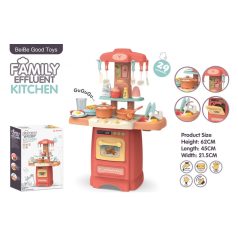   29 kusová Mama Kiddies  Effluent Kitchent detská kuchynka - v ružovej farbe