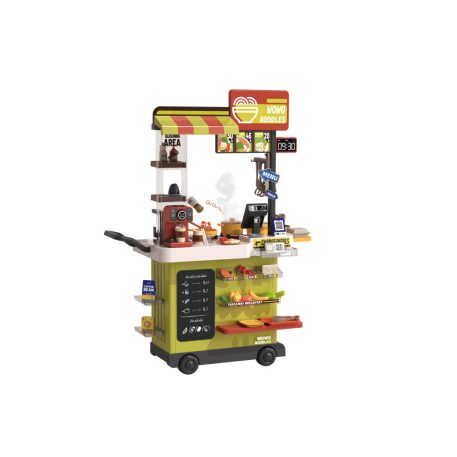 Mama Kiddies – 82-dielny Fast Food stánok, výška 102 cm, zelená farba