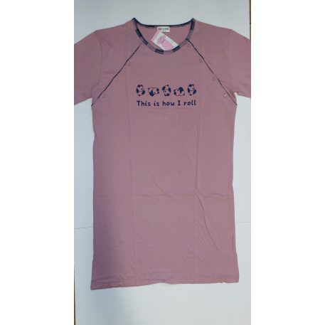 Tehotenská nočná košeľa, zapínanie na gombíky - veľkosť S