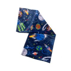 Plüss babatakaró 75x100 cm - galaxy mintával