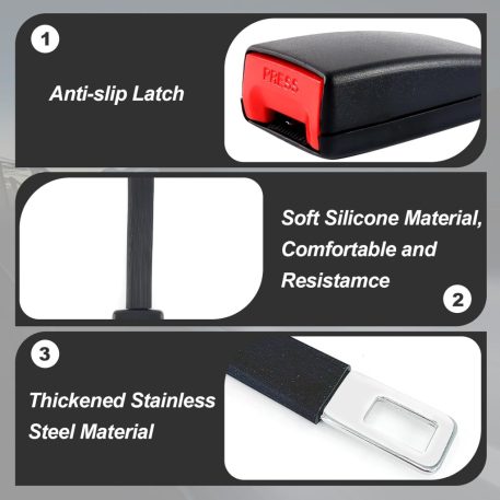 Mama Kiddies 25 cm predlžovač bezpečnostného pásu do auta s automatickým klipom