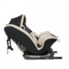 ISOFIX-es 360°-ban forgatható Mama Kiddies Rotary Protect GT biztonsági autósülés (0-36 kg) bézs színben ajándék napvédővel