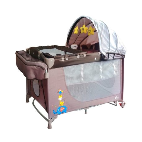 Mama Kiddies VIP barna (emelhető magasságú és ringatható) Utazóágy + Szúnyogháló + Ajándék