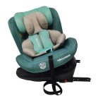 ISOFIX-ová 360° rotačná bezpečnostná autosedačka Mama Kiddies Racing (40 - 125 cm) v zelenej farbe + darček ochranný vankúš hlavy