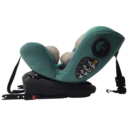 ISOFIX-ová 360° rotačná bezpečnostná autosedačka Mama Kiddies Racing (40 - 125 cm) v zelenej farbe + darček ochranný vankúš hlavy