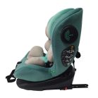 ISOFIX-ová 360° rotačná bezpečnostná autosedačka Mama Kiddies Racing (40 - 125 cm) v zelenej farbe + darček ochranný vankúš hlavy