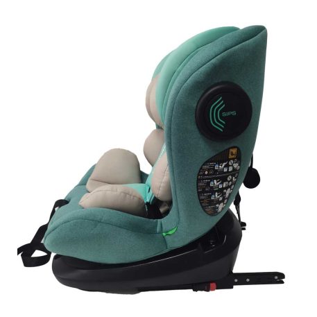 ISOFIX-ová 360° rotačná bezpečnostná autosedačka Mama Kiddies Racing (40 - 125 cm) v zelenej farbe + darček ochranný vankúš hlavy