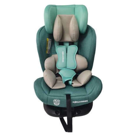 ISOFIX-ová 360° rotačná bezpečnostná autosedačka Mama Kiddies Racing (40 - 125 cm) v zelenej farbe + darček ochranný vankúš hlavy