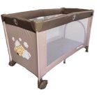 BOXING DAY - Mama Kiddies cestovná postieľka v hnedo-béžovej farbe, so vzorom ovečky