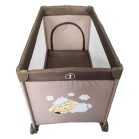 BOXING DAY - Mama Kiddies cestovná postieľka v hnedo-béžovej farbe, so vzorom ovečky