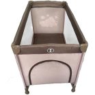 BOXING DAY - Mama Kiddies cestovná postieľka v hnedo-béžovej farbe, so vzorom ovečky