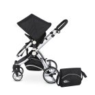 Mama Kiddies Prémium Baby 3 az 1-ben babakocsi  kiegészítőkkel fekete-fehér színben + Ajándék