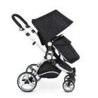 Mama Kiddies Prémium Baby 3 az 1-ben babakocsi  kiegészítőkkel fekete-fehér színben + Ajándék