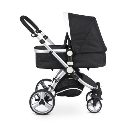 Mama Kiddies Prémium Baby 3 az 1-ben babakocsi  kiegészítőkkel fekete-fehér színben + Ajándék