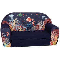   Mama Kiddies premium rozkladacie dvojité kreslo- Under the sea