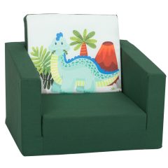 Mama Kiddies Jednolôžková rozkladacia pohovka- Mint Dino
