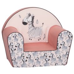 Prémiová detská kreslo Mama Kiddies - Pink Zebra