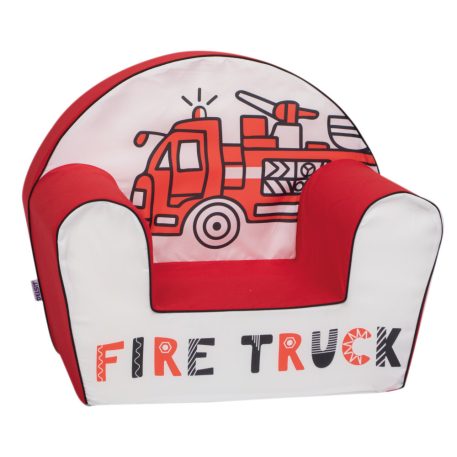 Mama Kiddies premium detské kreslo- Fire On Truck