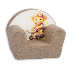 Prémiová detská kreslo Mama Kiddies - Sherpa Bear