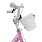 Kelly detský bicykel s rodičovskou rukoväťou – ružový 16" + darček