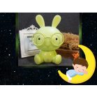 Svietivé nočné svetlo so zajačikom a okuliarmi v zelenej farbe