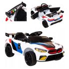 Biele športové elektrické auto GTE pre deti s diaľkovým ovládaním