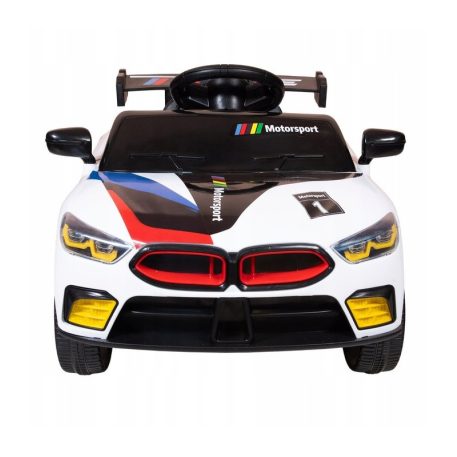 Biele športové elektrické auto GTE pre deti s diaľkovým ovládaním