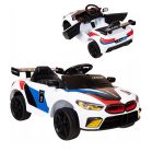 Biele športové elektrické auto GTE pre deti s diaľkovým ovládaním
