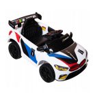 Biele športové elektrické auto GTE pre deti s diaľkovým ovládaním