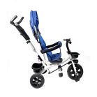 MK H-Trike Hero trojkolka s rodičovskou rukoväťou a opierkou na nohy – modro-biela farba