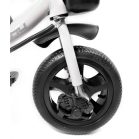 MK H-Trike Hero trojkolka s rodičovskou rukoväťou a opierkou na nohy – modro-biela farba