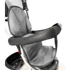 MK H-Trike Hero trojkolka s rodičovskou rukoväťou a opierkou na nohy – sivej-biela farba