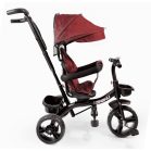 MK H-Trike Hurricane trojkolka s otočným sedadlom o 360 stupňov – červeno-čierna farba