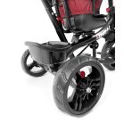 MK H-Trike Hurricane trojkolka s otočným sedadlom o 360 stupňov – červeno-čierna farba