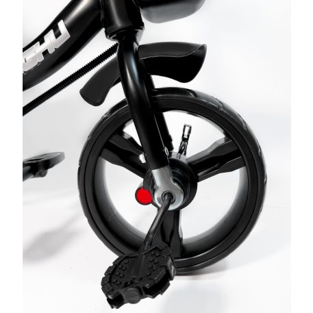 MK H-Trike Hurricane trojkolka s otočným sedadlom o 360 stupňov – červeno-čierna farba